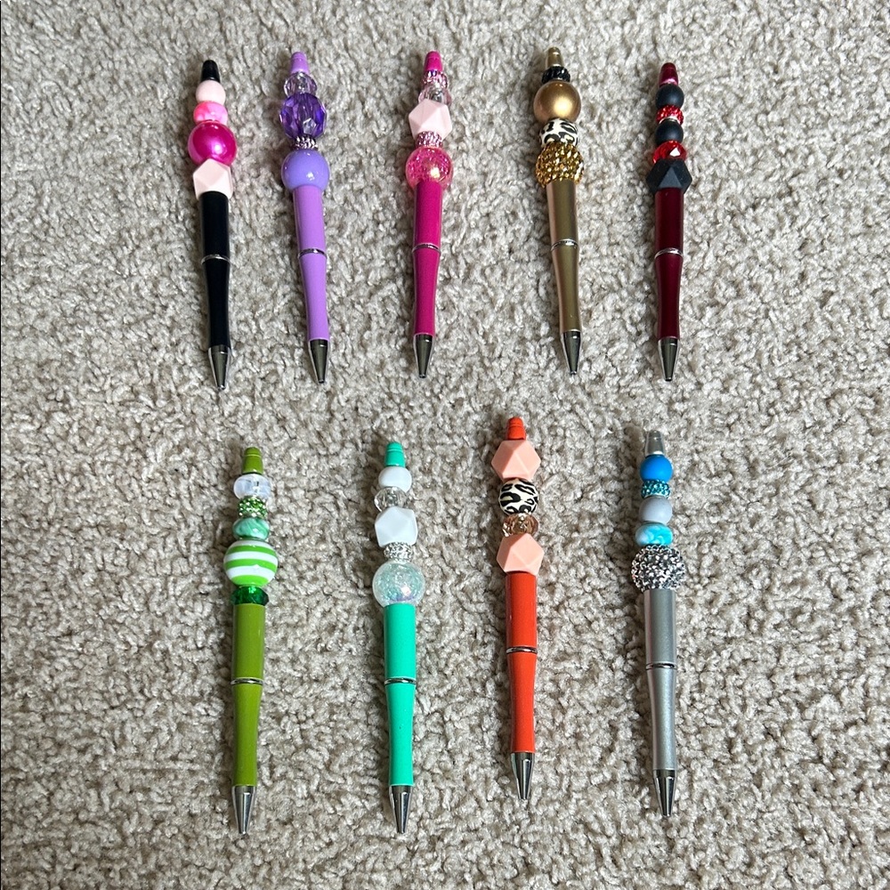 Colorful handmade Beaded Pens